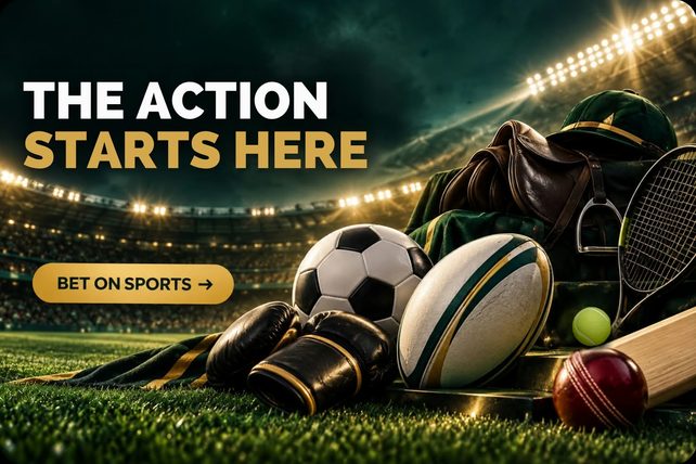 The action starts here. Bet on sports.